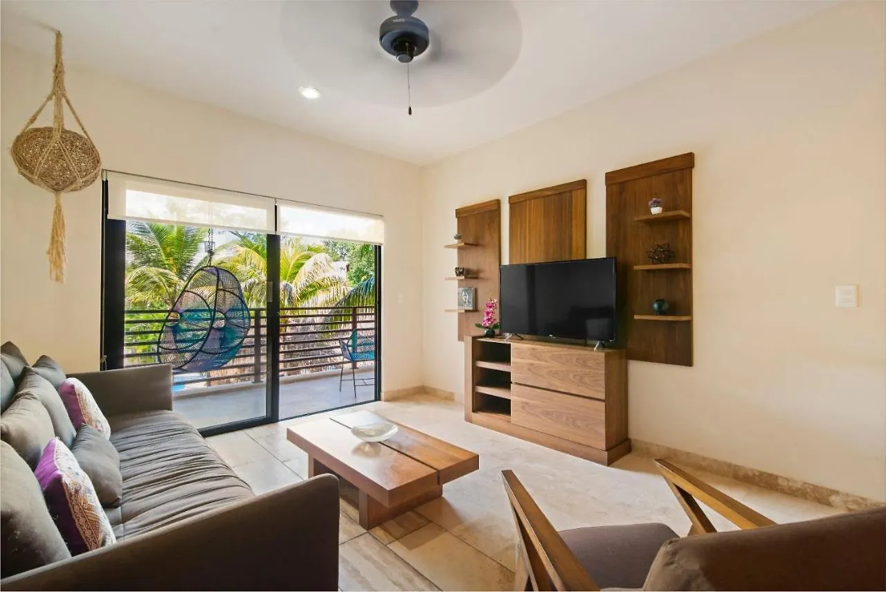 Tropical Elegance: Luxurious Apt With Pool View Tulum Mexico