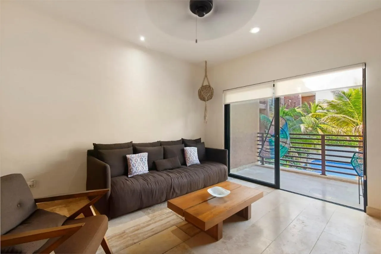 Apartment Tropical Elegance: Luxurious Apt With Pool View Tulum Mexico